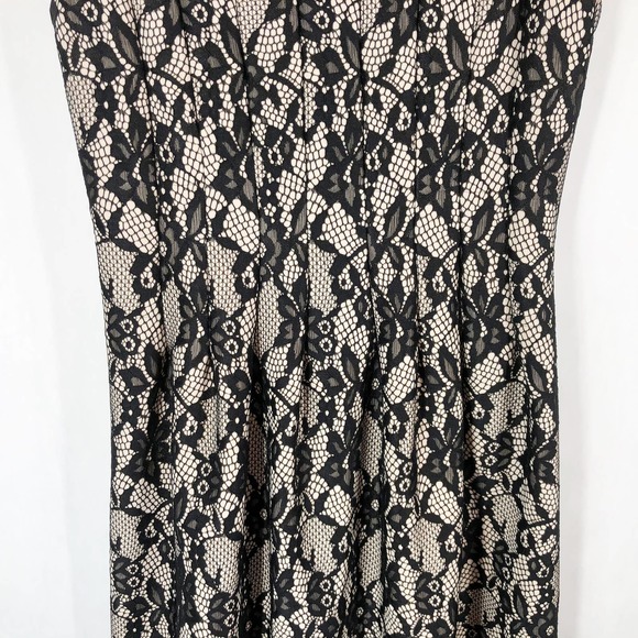HD in Paris XSP Dress Black White Lace A Line‎ Mini Back Zip Sleeveless 1351 - Picture 7 of 9
